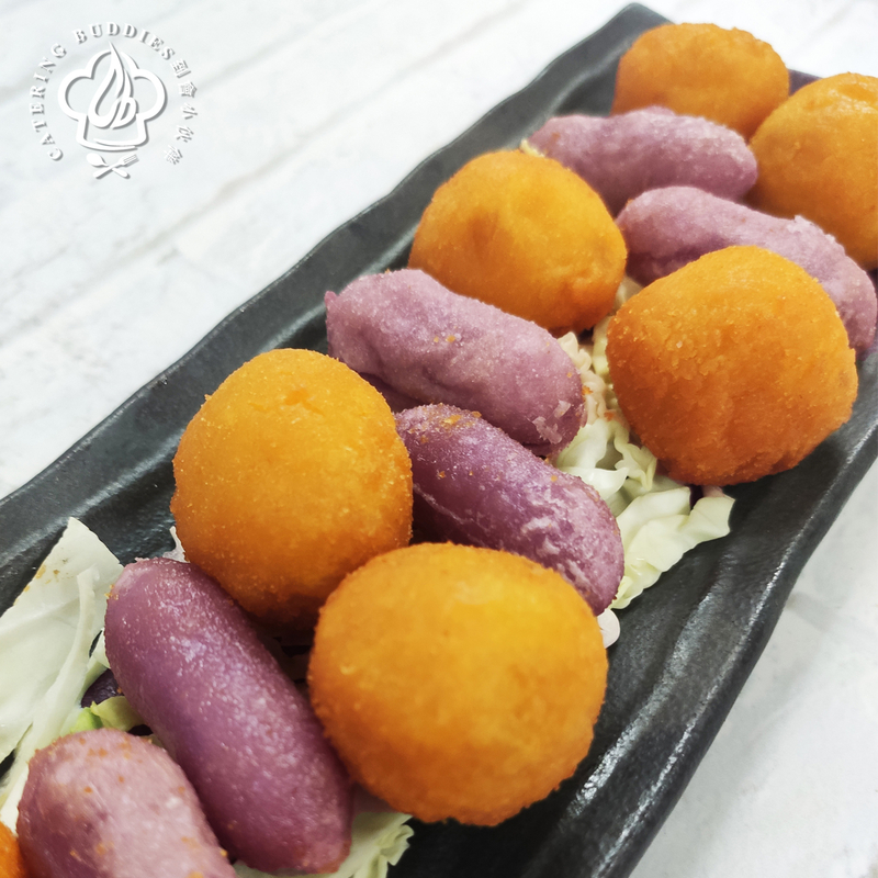 左薯右薯:紫薯年糕拼香芋蕃薯波(各10件)