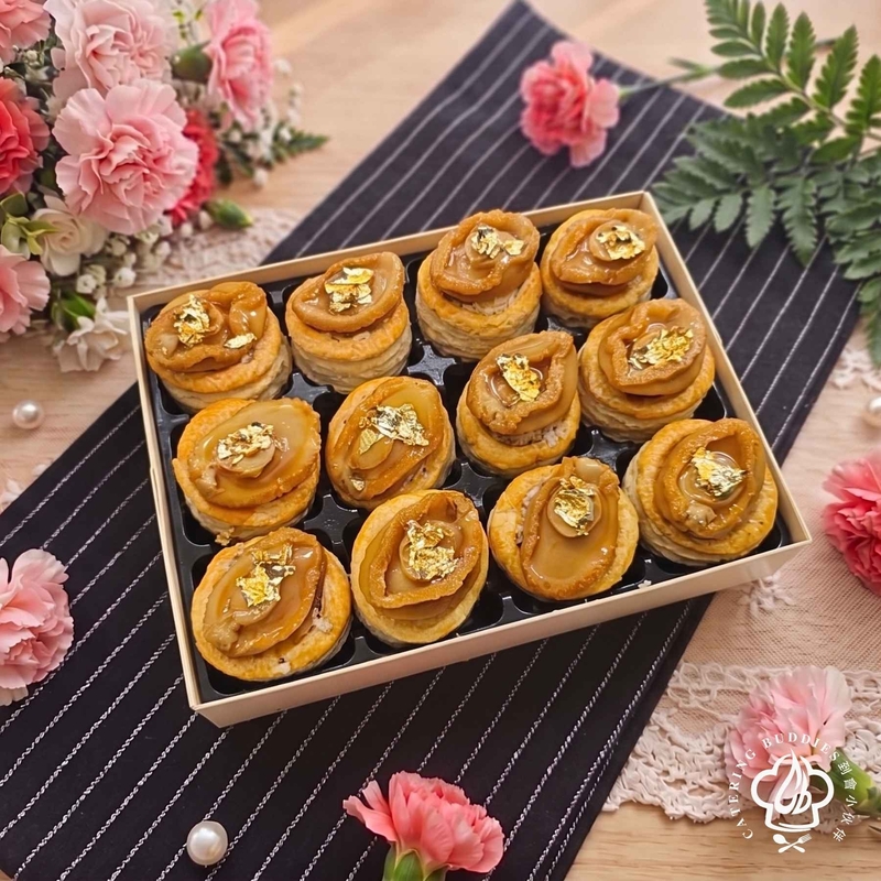 原隻金萡鮑魚野菌酥盒(12件)