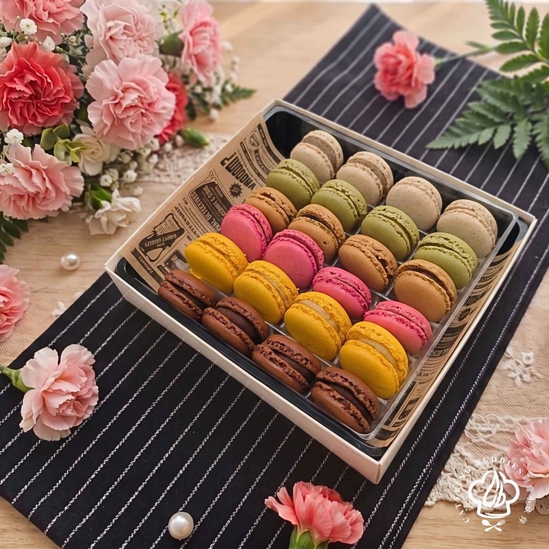 法式雜錦馬卡龍(24件)